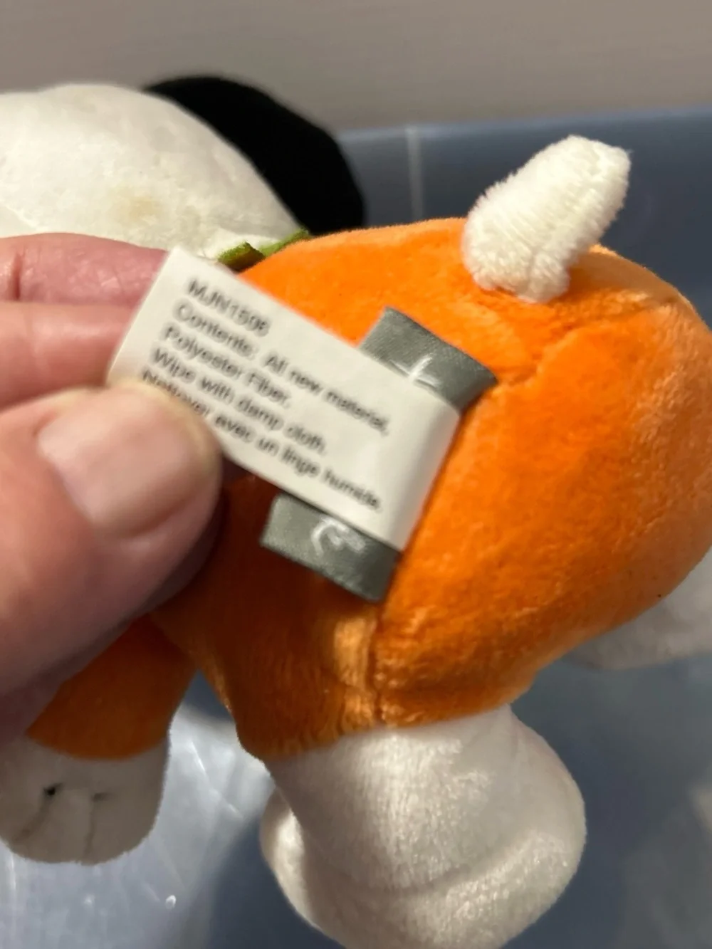 Hallmark Snoopy Plush in Orange Halloween Outfit